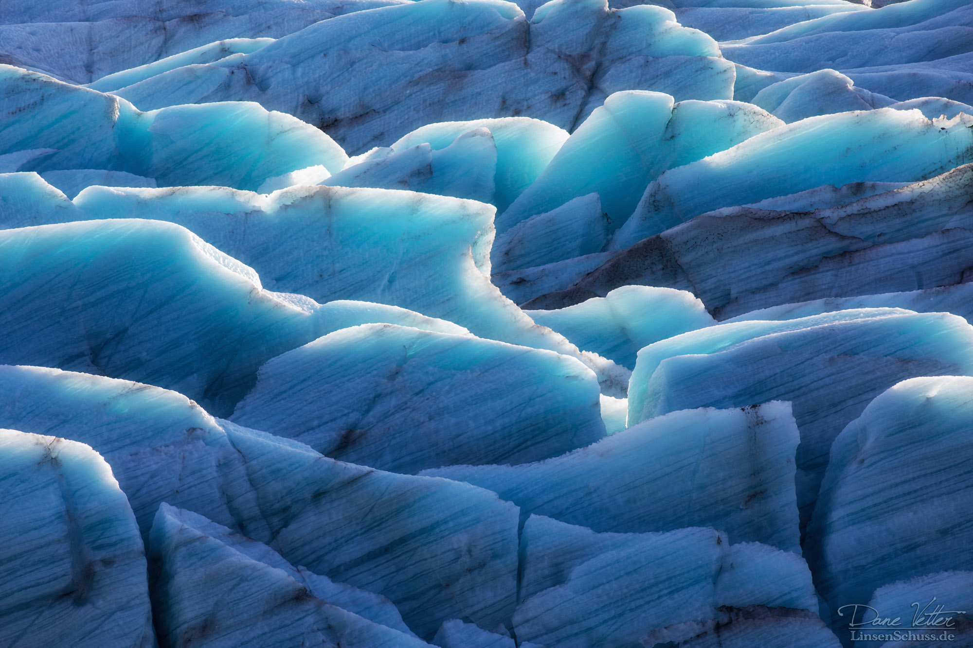 Die Strukturen eines Gletschers